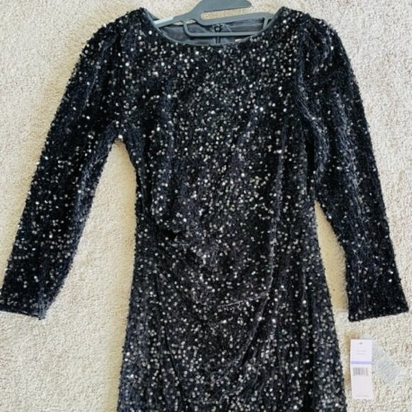 Formal Black Sequin Dress - Picture 1 of 3